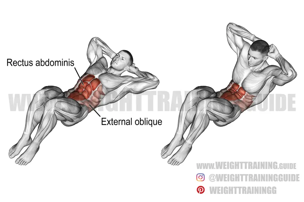 Crunch exercise instructions and video | Weight Training Guide